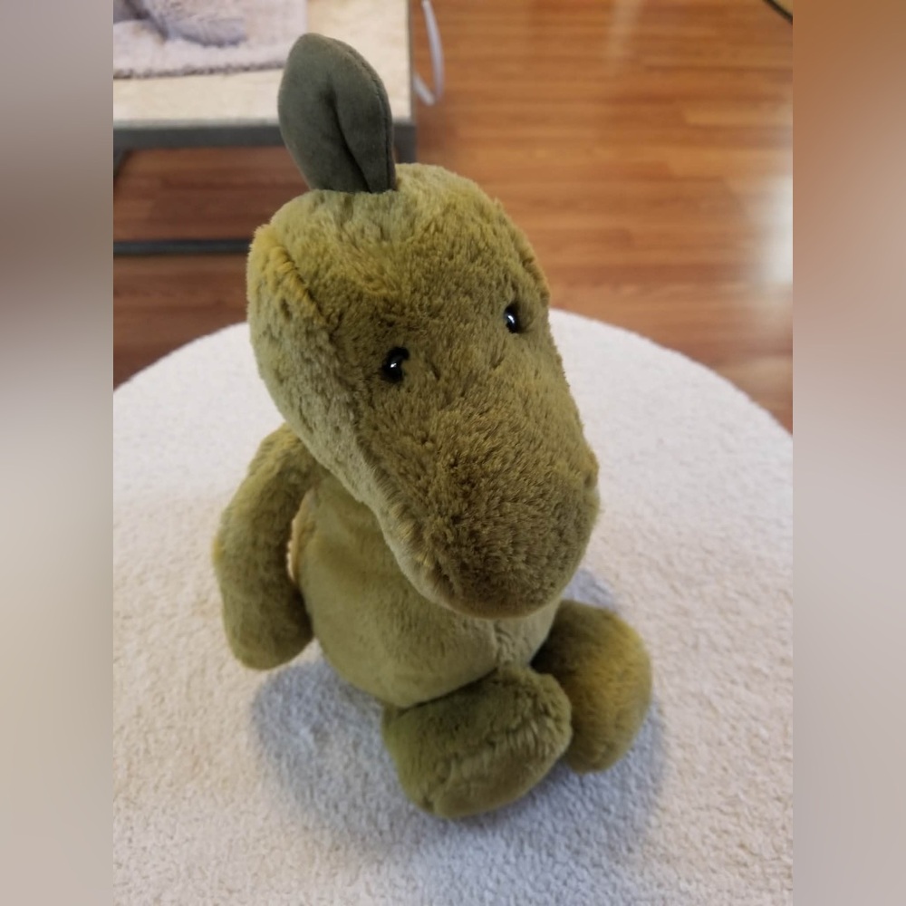 Jellycat Olive Green Plush Dino Stuffed Animal